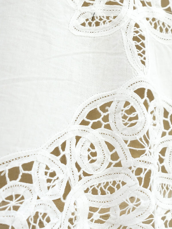 Lace Embroidered Cotton Tank Top arcadeshops.com