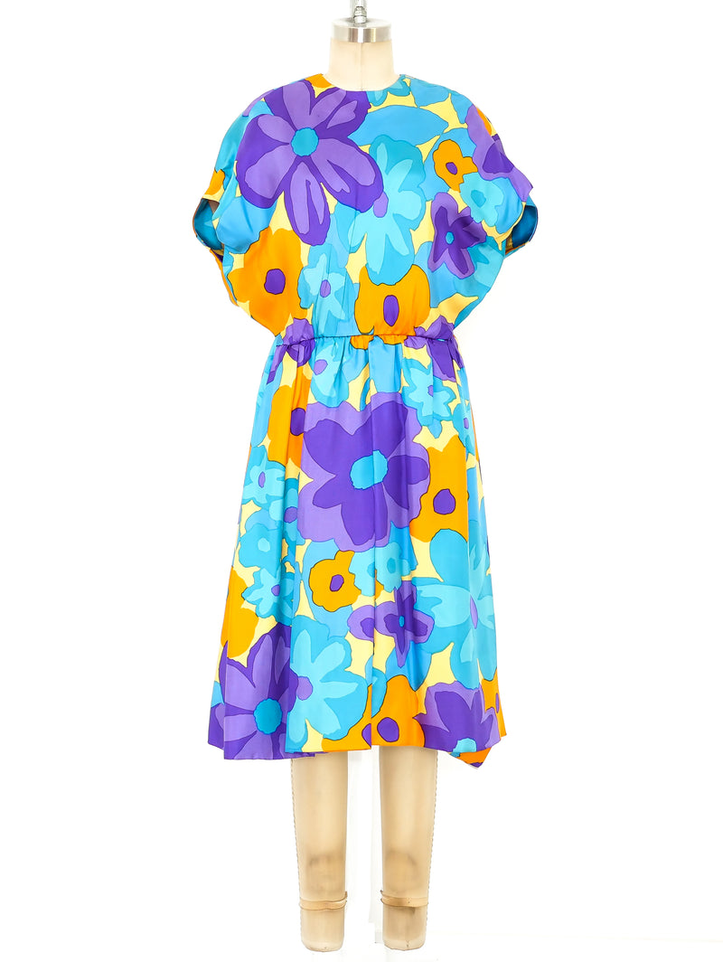 Geoffrey Beene Floral Silk Dress Dress arcadeshops.com