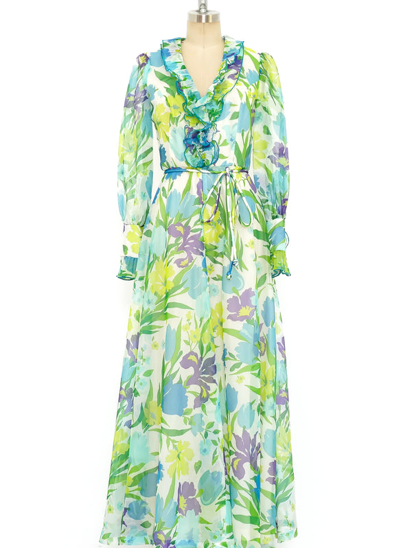 Bill Tice Floral Ruffle Dress Dress arcadeshops.com