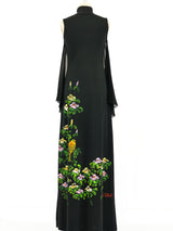 Hand Painted Jersey Maxi Dress Dress arcadeshops.com