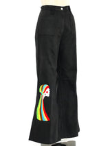 Rainbow Embroidered Denim Ensemble Suit arcadeshops.com