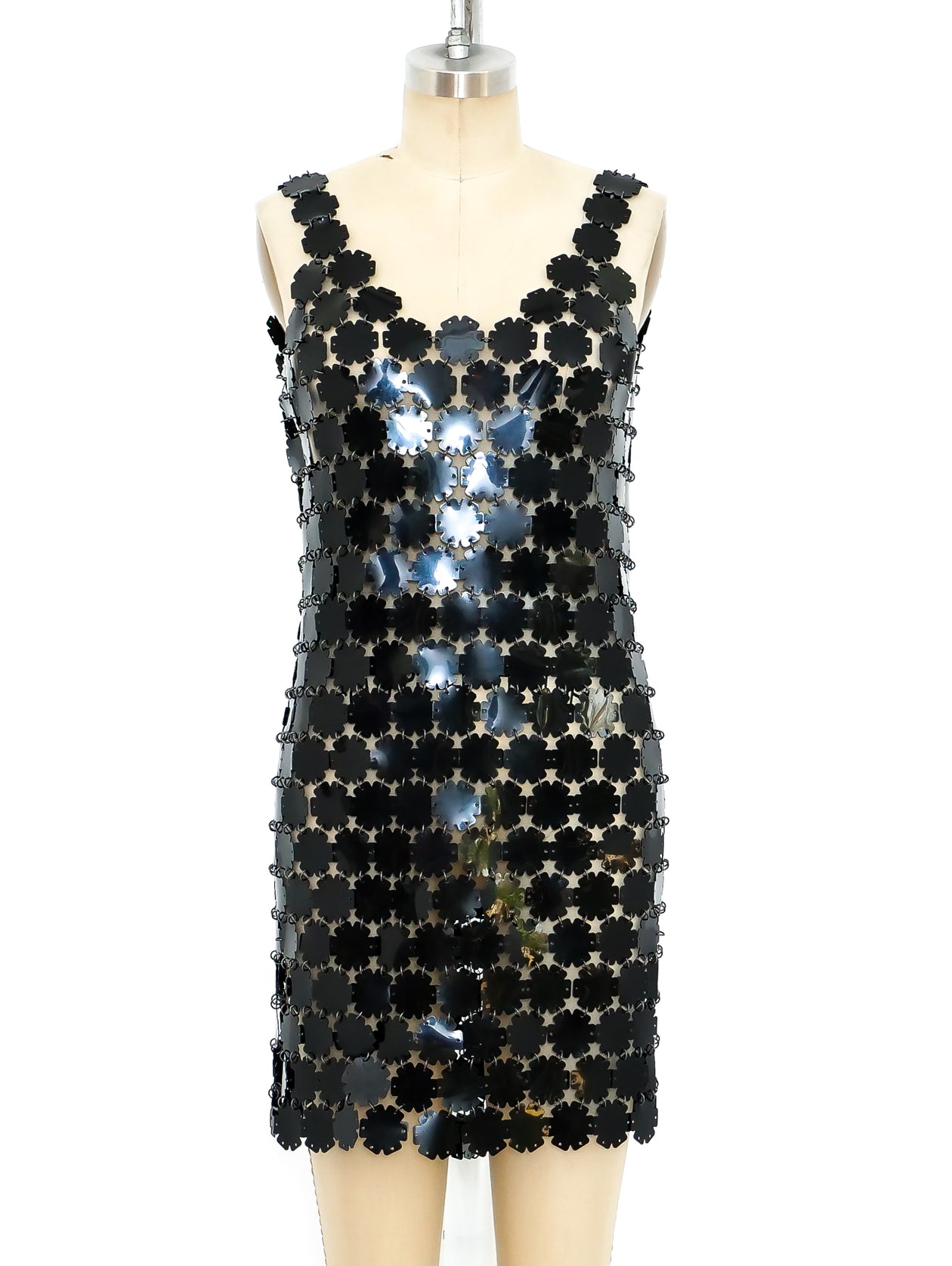 Paco Rabanne Rubber Linked Mini Dress