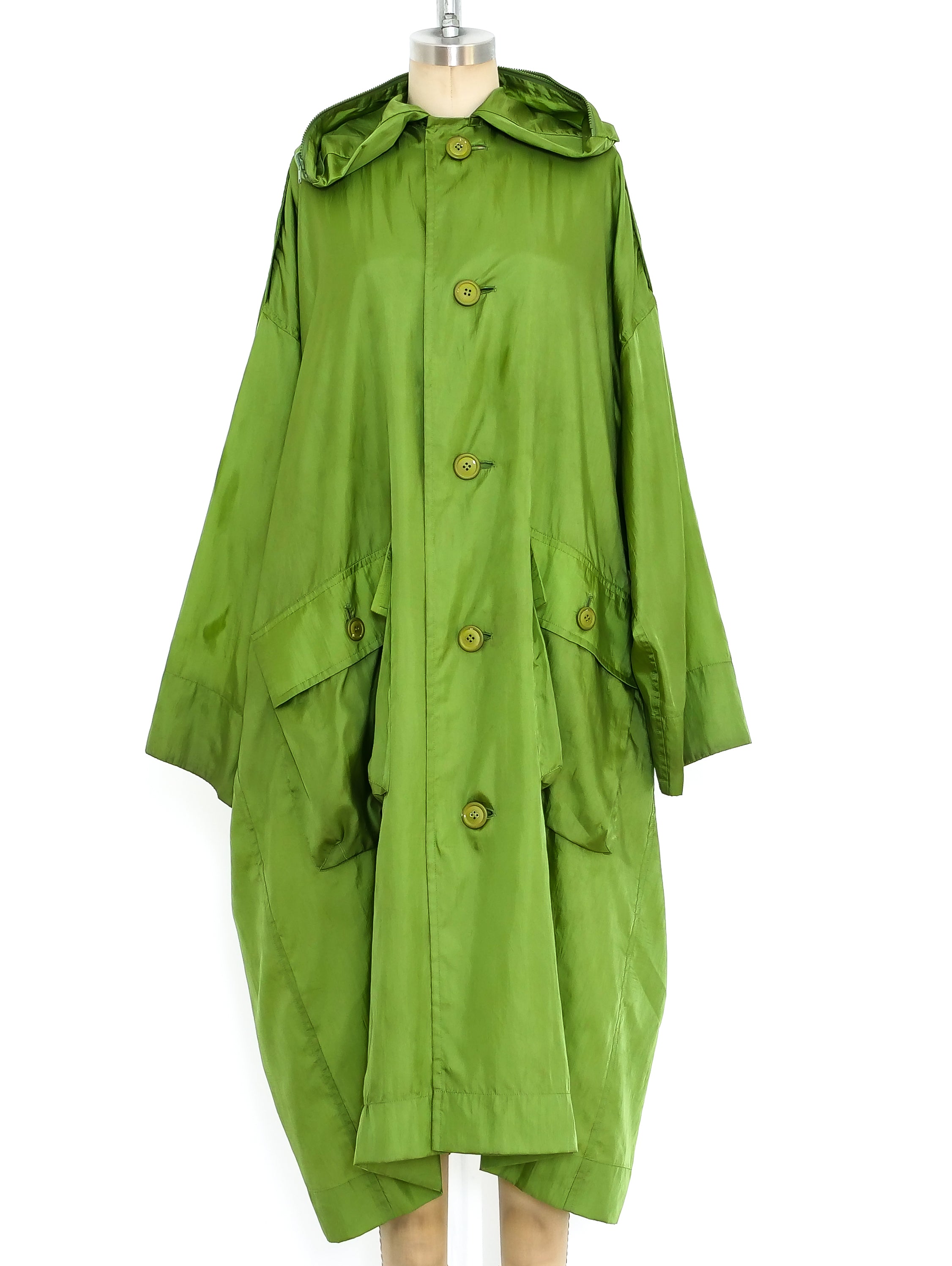 Issey Miyake Green Windcoat