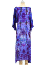 Tie Dye Silk Wrap Dress Dress arcadeshops.com