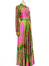 Neon Paisley Maxi Dress Dress arcadeshops.com