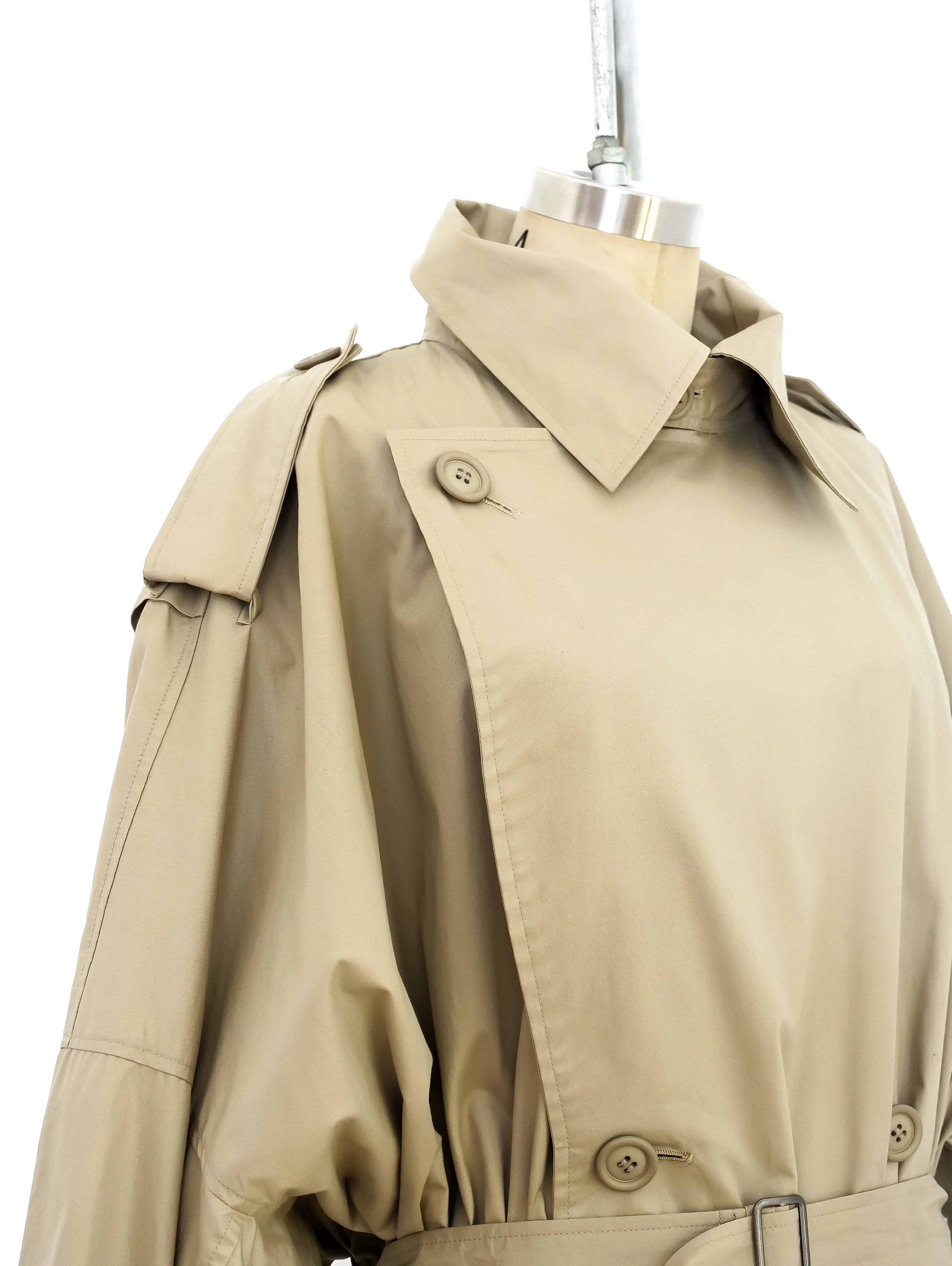 Issey Miyake Oversized Khaki Windcoat