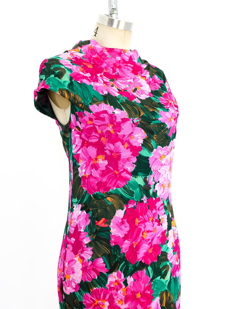 Balenciaga Floral Jersey Dress Dress arcadeshops.com