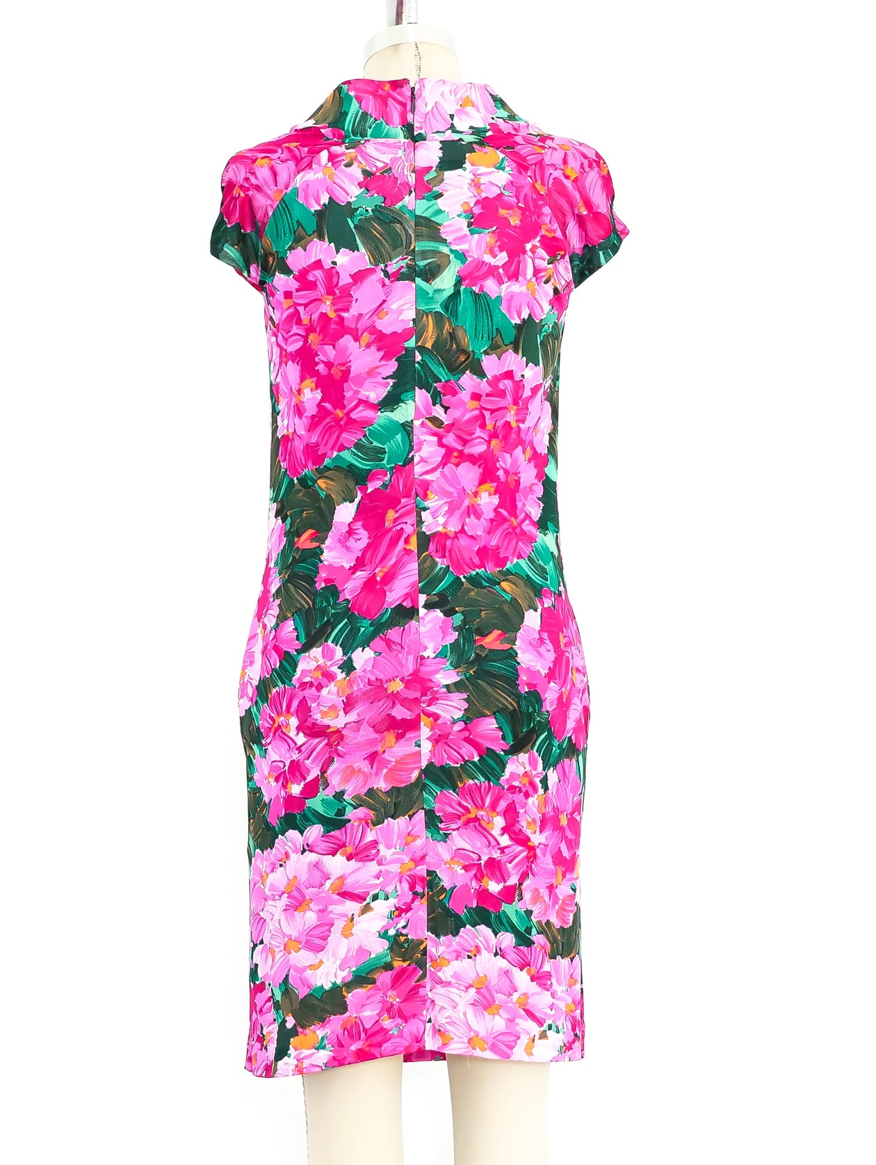 Balenciaga Floral Jersey Dress