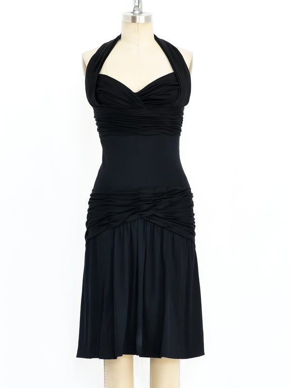 Chanel Ruched Jersey Dress Dress arcadeshops.com