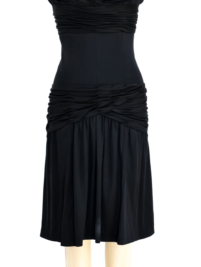 Chanel Ruched Jersey Dress Dress arcadeshops.com