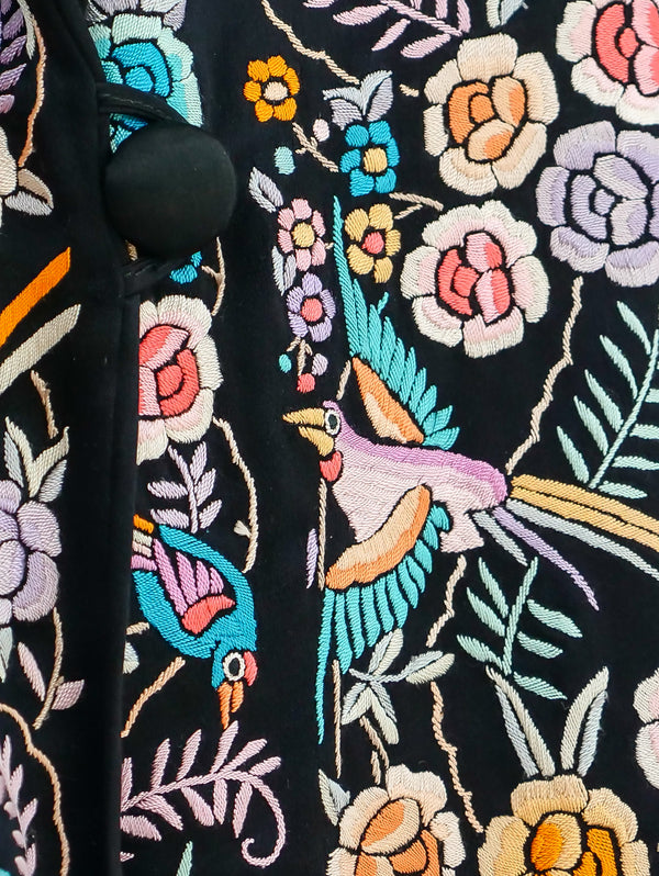 Hand Embroidered Silk Jacket Jacket arcadeshops.com