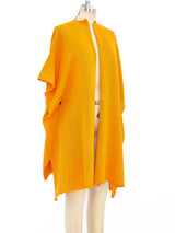 Eskandar Tangerine Draped Wrap Sweater Jacket arcadeshops.com