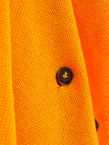 Eskandar Tangerine Draped Wrap Sweater Jacket arcadeshops.com