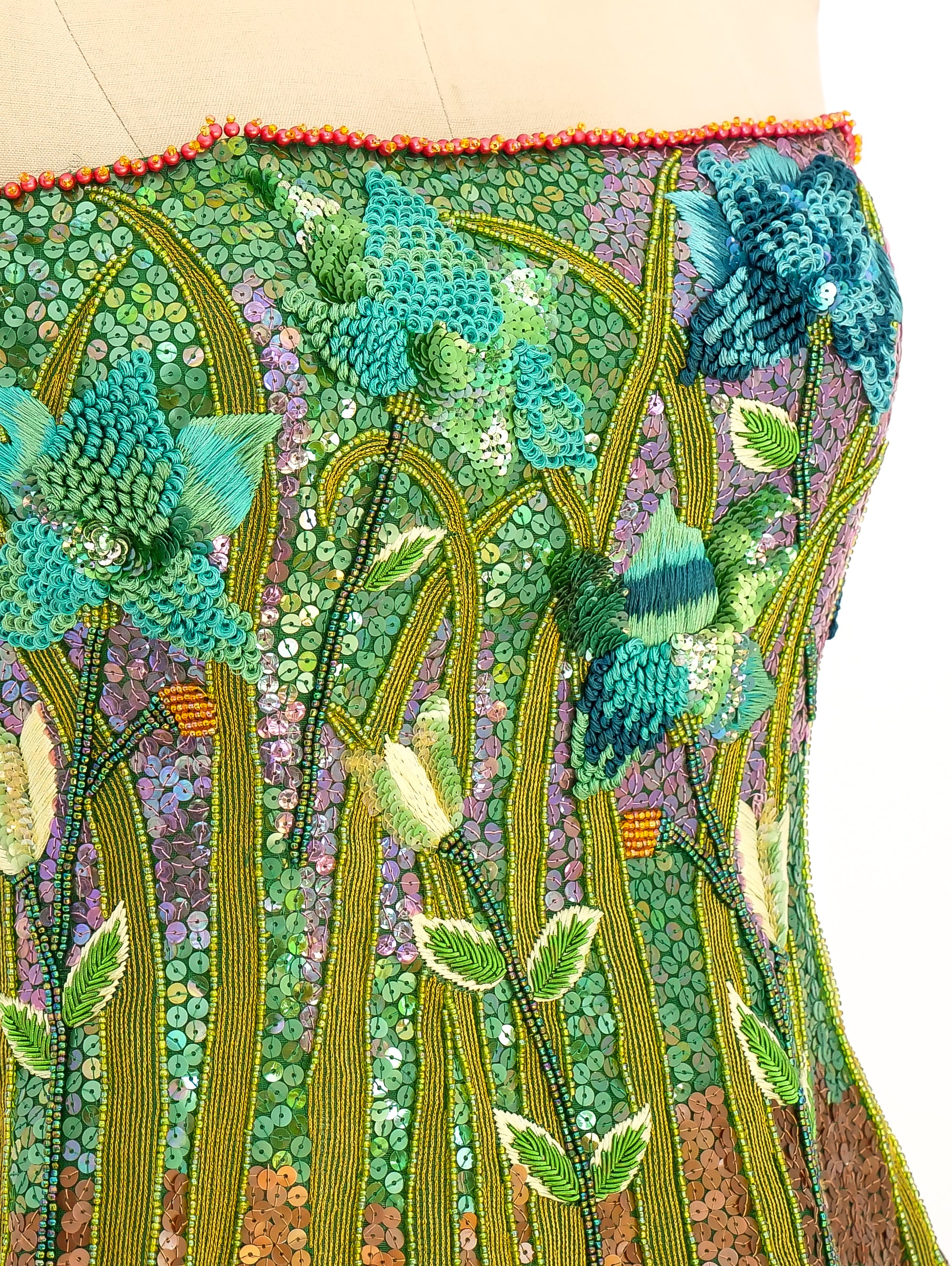 Louis Feraud Flower Embellished Bustier