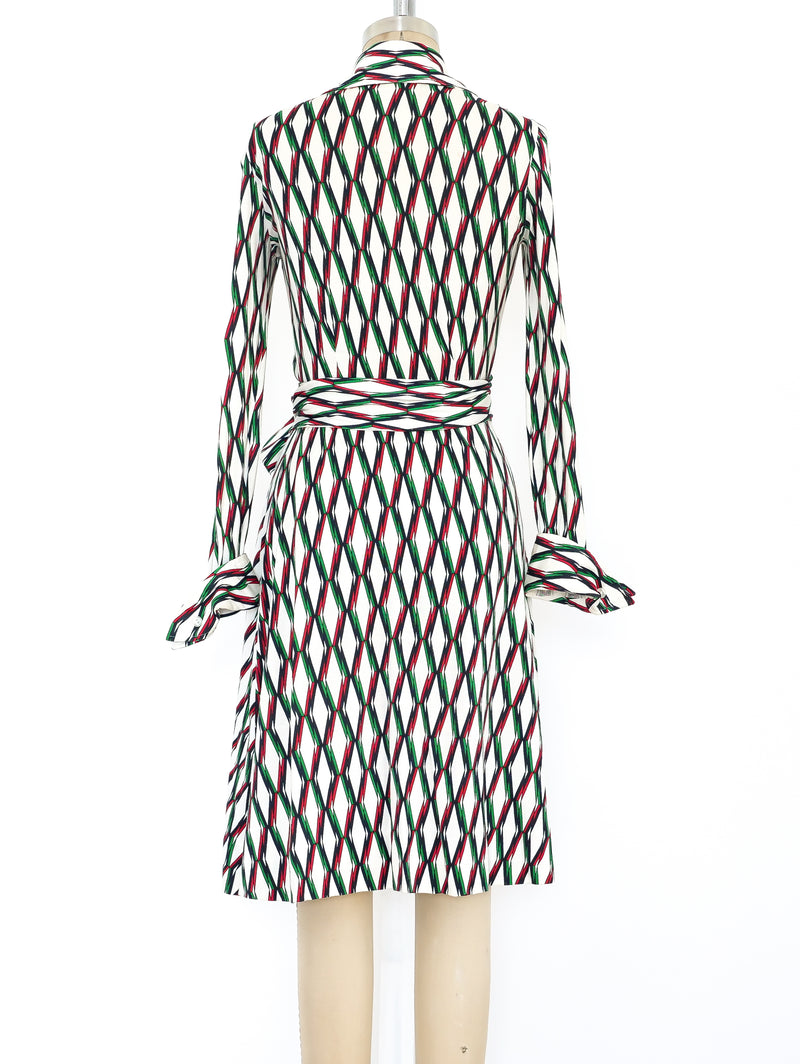 Diane Von Furstenberg Printed Wrap Dress  arcadeshops.com