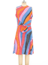 Geoffrey Beene Printed Tie Waist Dress  arcadeshops.com