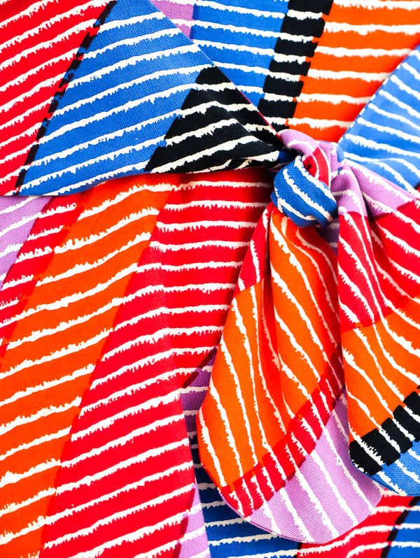 Geoffrey Beene Printed Tie Waist Dress  arcadeshops.com