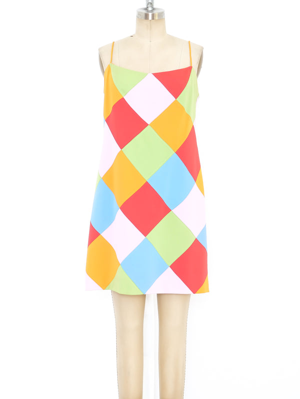 Christian Francis Roth Harlequin Mini Dress  arcadeshops.com