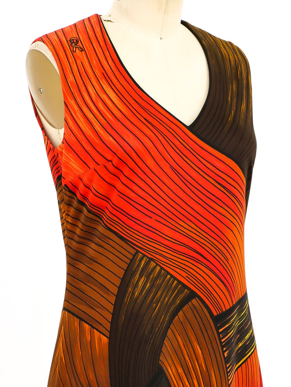 Roberta di Camerino Trompe L'oeil Knot Print Dress Dress arcadeshops.com