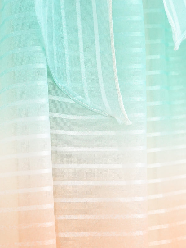 Ombre Pastel Ruffle Gown  arcadeshops.com