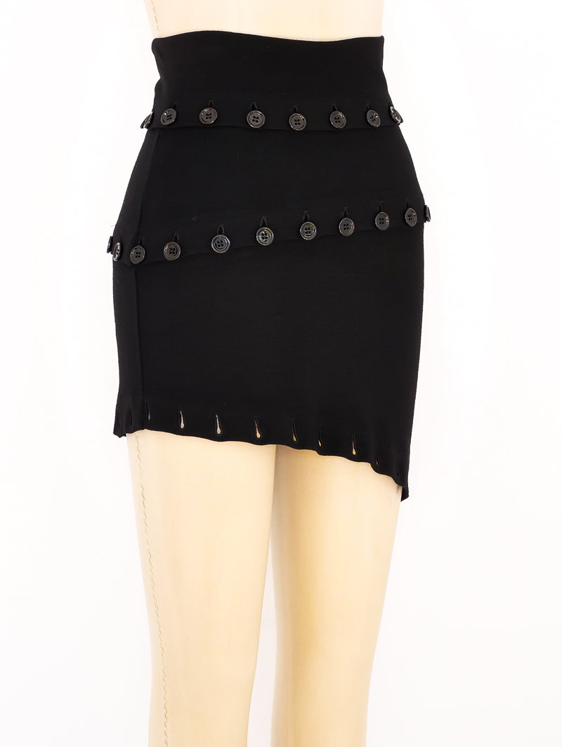 Dolce and Gabbana Button Away Skirt  arcadeshops.com