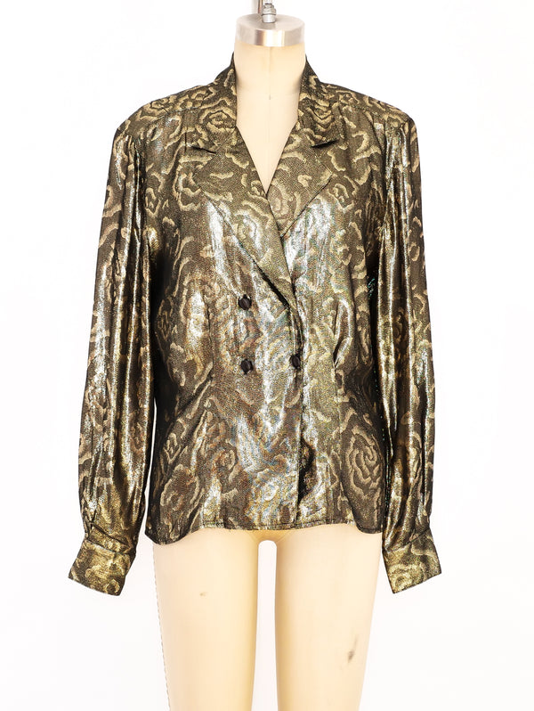 Christian Dior Metallic Gold Jacket  arcadeshops.com