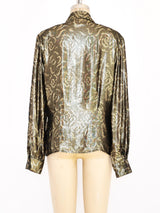 Christian Dior Metallic Gold Jacket  arcadeshops.com