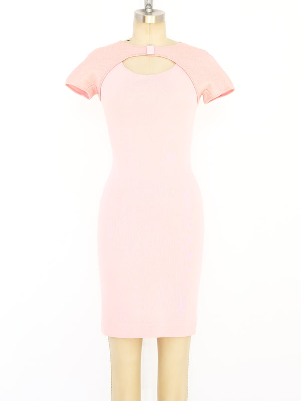 Thierry Mugler Baby Pink Mini Dress  arcadeshops.com