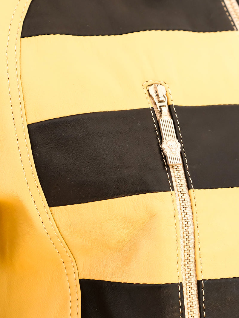 Gianni Versace Versus Cropped Leather Jacket  arcadeshops.com