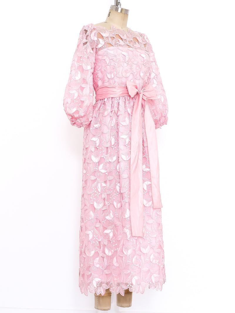 Richilene Pink Lace Gown  arcadeshops.com