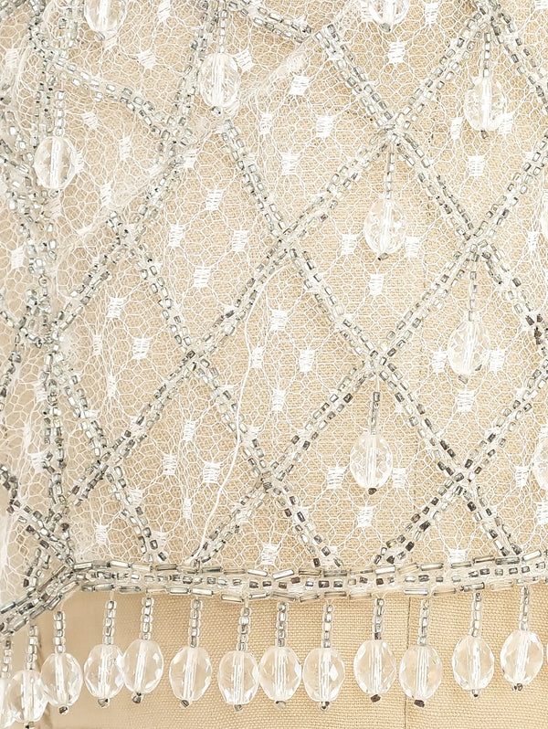 Crystal Beaded Net Top Top arcadeshops.com