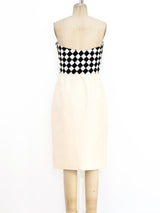 Valentino Basketweave Ribbon Bustier Dress Dress arcadeshops.com