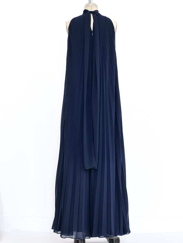 Accordion Pleated Chiffon Jumpsuit Suit arcadeshops.com
