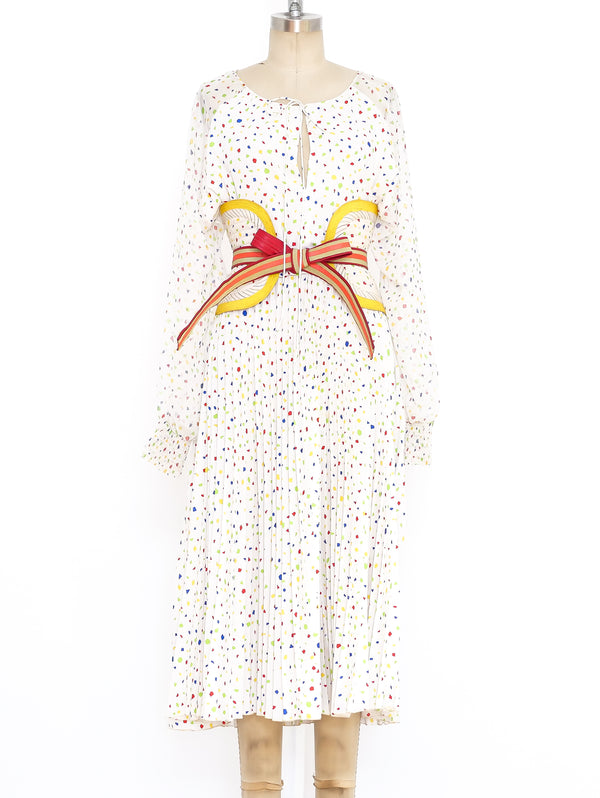 Koos Van Den Akker Belted Confetti Dress Dress arcadeshops.com