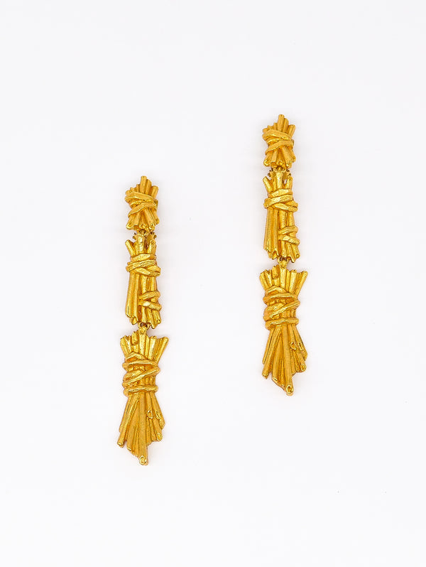 Christian Lacroix Segmented Drop Earrings  arcadeshops.com