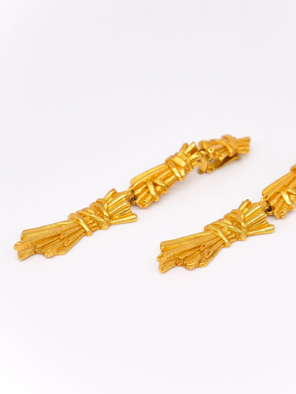 Christian Lacroix Segmented Drop Earrings  arcadeshops.com