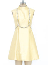 Malcolm Starr Embellished Silk Dress Dress arcadeshops.com