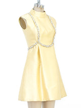 Malcolm Starr Embellished Silk Dress Dress arcadeshops.com