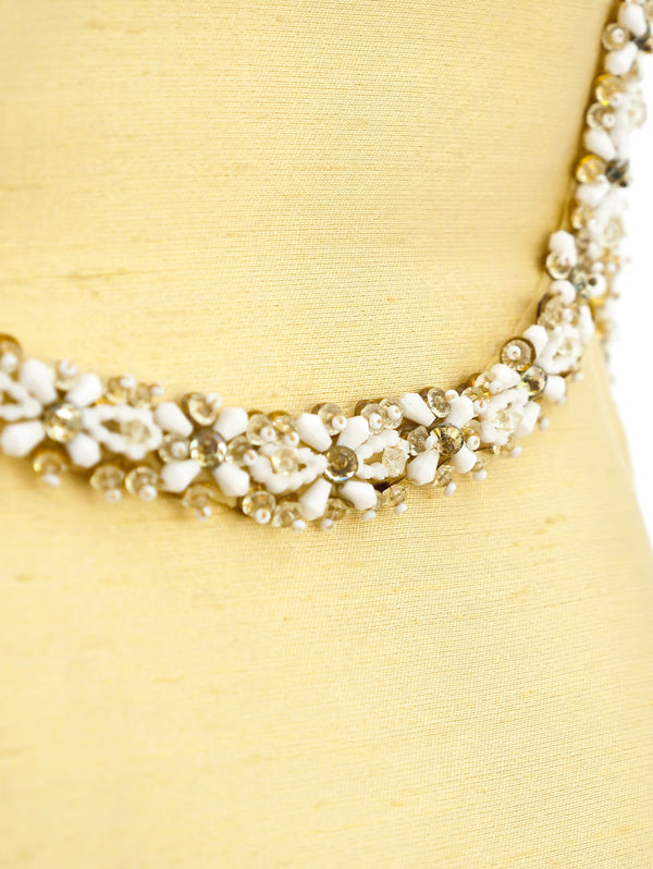 Malcolm Starr Embellished Silk Dress Dress arcadeshops.com