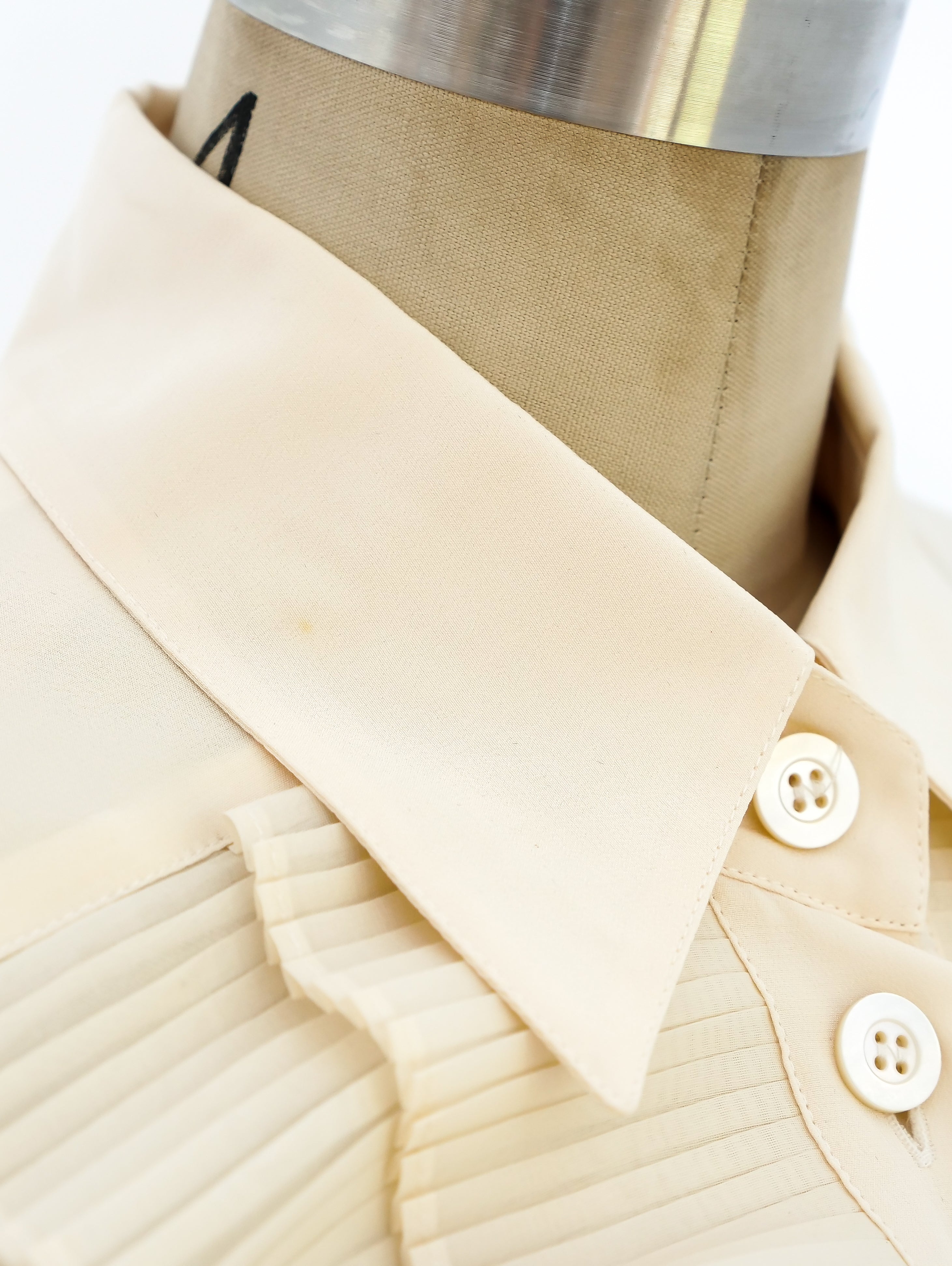 escada ruffle blouse