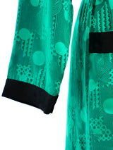 Emerald Silk Robe Jacket arcadeshops.com