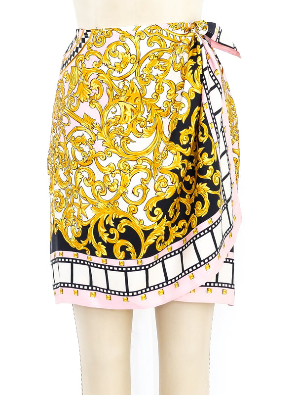 Ungaro Baroque Printed Scarf Skirt Bottom arcadeshops.com