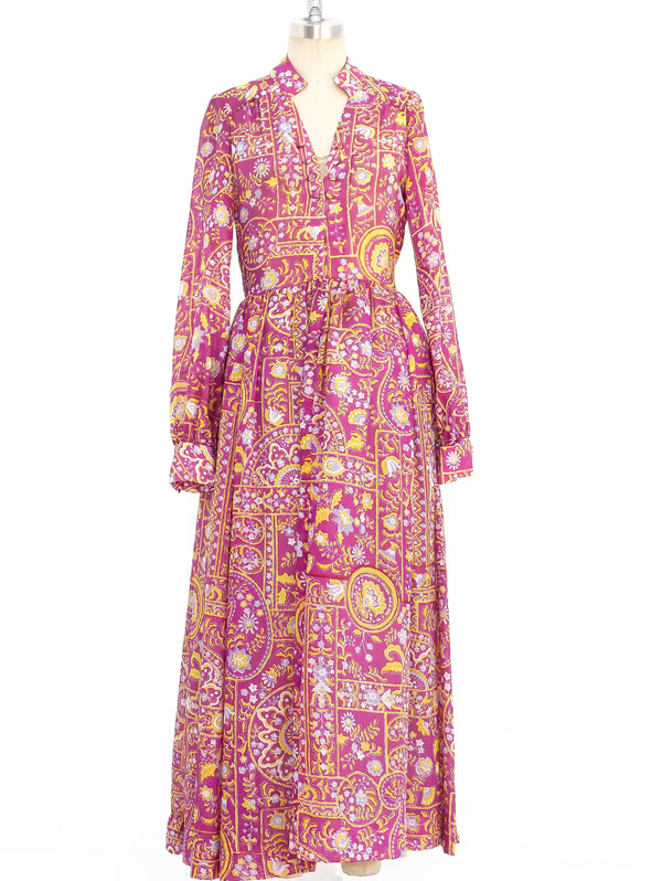 Teal Traina Printed Gauze Dress Dress arcadeshops.com