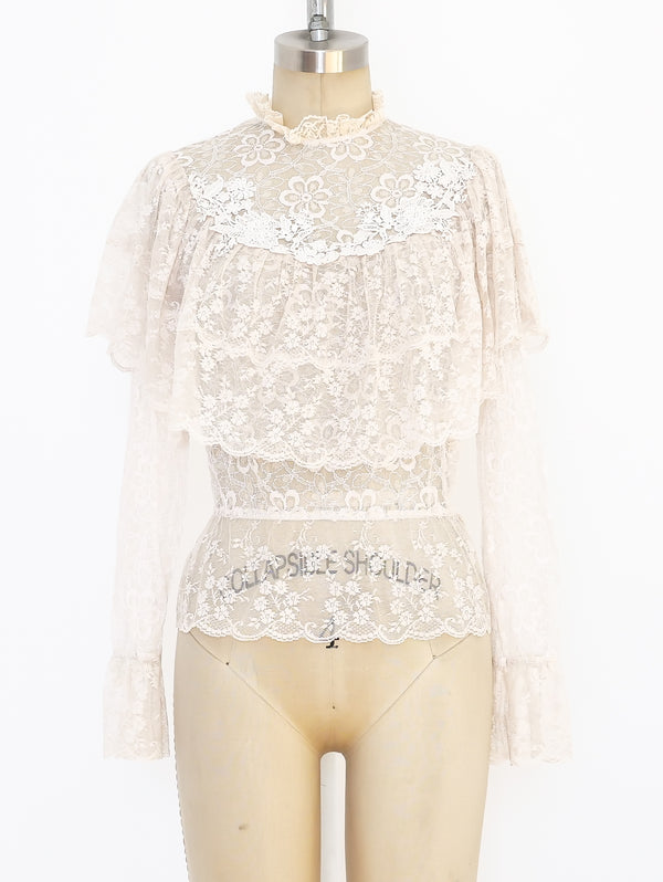 Victorian Inspired Lace Top Top arcadeshops.com
