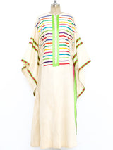 Josefa Ribbon Striped Caftan Dress arcadeshops.com