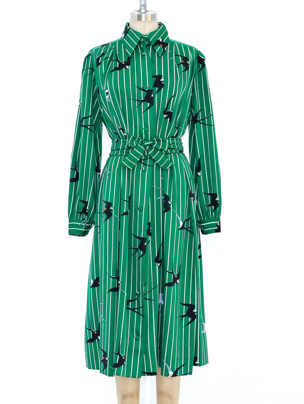 Issey Miyake Bird Printed Convertible Dress Dress arcadeshops.com