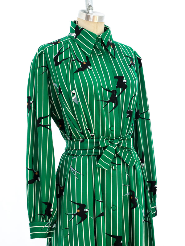Issey Miyake Bird Printed Convertible Dress Dress arcadeshops.com