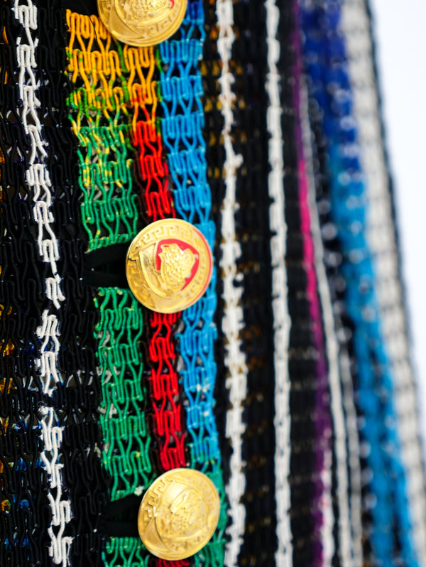 Gianni Versace Rainbow Knit Jacket Jacket arcadeshops.com