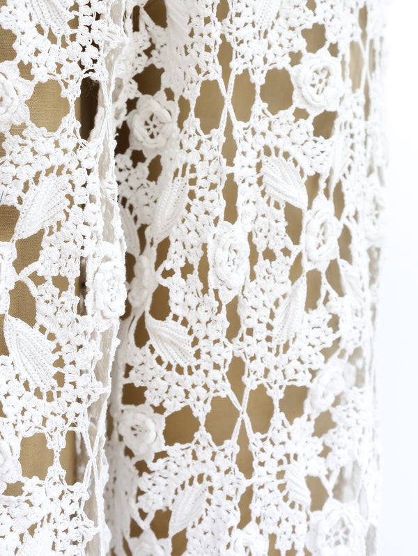 White Hand Crochet Balloon Pants Bottom arcadeshops.com