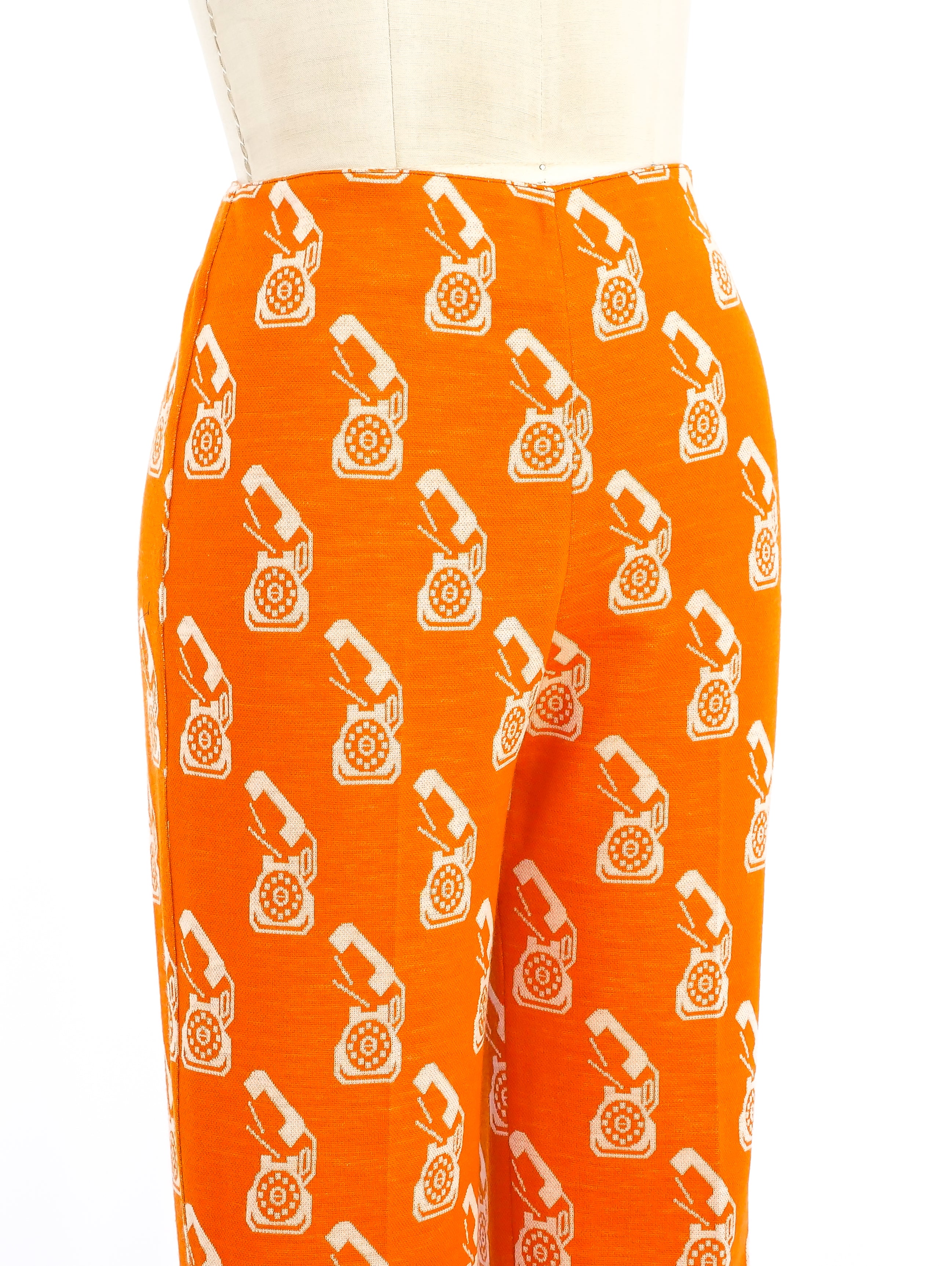 Miu Miu Phone Intarsia Knit Pants